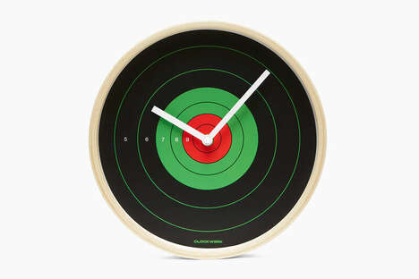 Shooting Target Wall Clocks