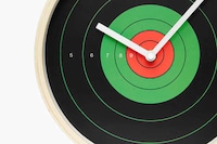 Shooting Target Wall Clocks Image 2