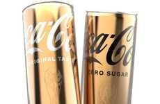 Gold Trophy-Themed Soda Cans