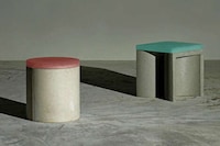 Contrasting Element Concrete Stools Image 2