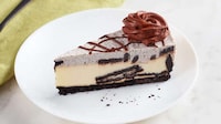 Sandwich Cookie-Studded Cheesecakes