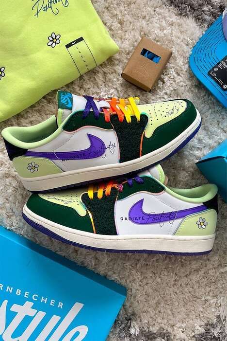 Color-Blocking Vibrant Sneakers