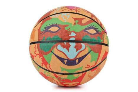 Vibrant Graphic Basketballs