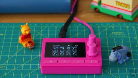Bright Pink Drum Machines