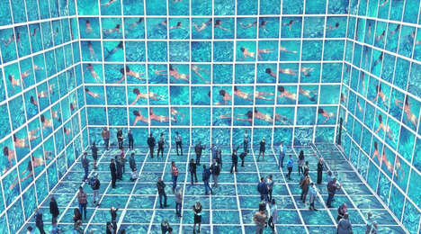 Interactive Colorful Art Exhibits