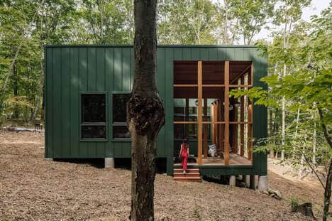 Dark-Green Minimal Cabins