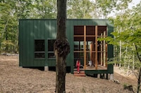 Dark-Green Minimal Cabins