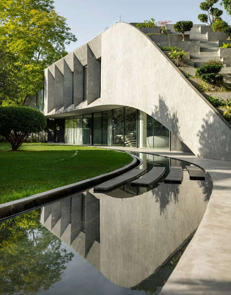 Plant-Covered Concrete Homes
