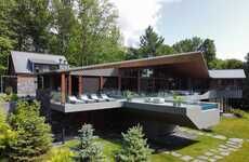 Angular Modern Lakeside Houses