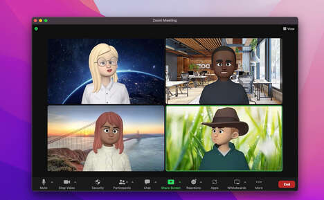 Cartoon Avatar Digital Meetings