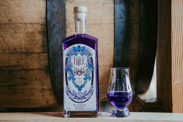 Botanical Violet-Hued Vodkas