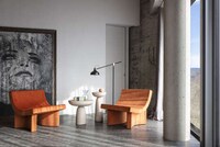 Curvaceous Padded Lounge Chairs Image 3