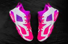 Album-Honoring Vibrant Pink Sneakers
