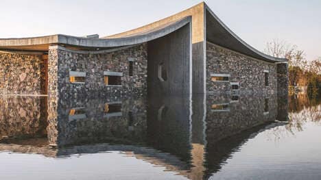 Wave-Like Structural Art Centers