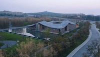 Wave-Like Structural Art Centers Image 2