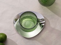 Wabi-Sabi-Informed Green Glassware Image 2