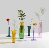 Nature-Inspired Colorful Glass Vases Image 2