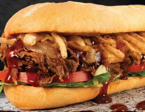 Bourbon-Glazed Cheesesteak Sandwiches