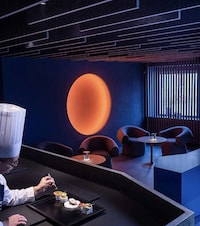 Blue-Toned Restaurant Lounges Image 3