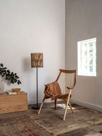 Minimal Curved Wooden Armchairs Image 1