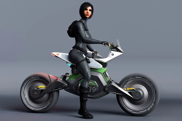 Modular Tech-Rich Motorcycles