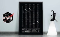 Monochromatic Lunar Event Calendars