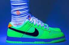 Vibrant Glow-In-The-Dark Sneakers