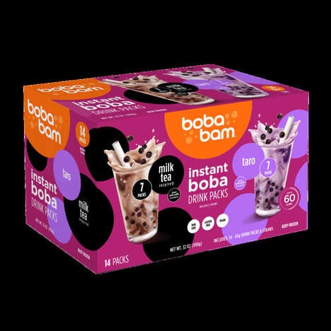 Tealise Instant Marbling Bubble Tea Kit DIY Boba/Bubble Tea Ready in 30  Seconds 5 Servings