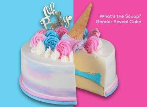 Frozen Gender-Reveal Cakes