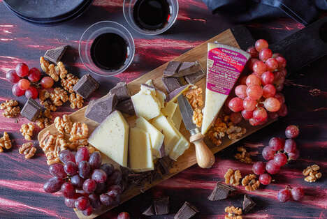 Fruity Cabernet-Infused Cheeses