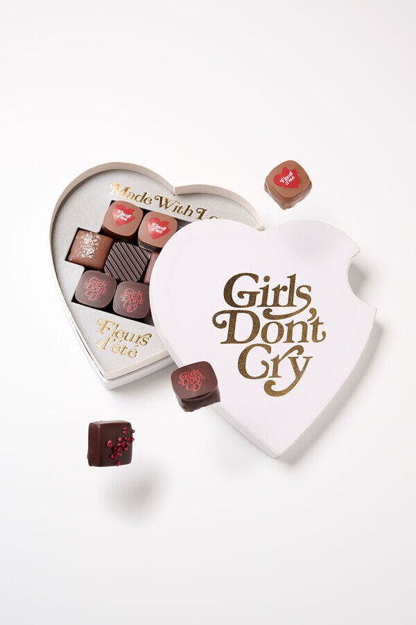 White Heart-Shaped Chocolates