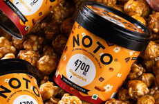 Caramel Popcorn Ice Creams