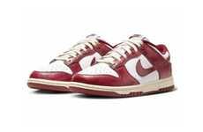 Aged Burgundy Leather Sneakers