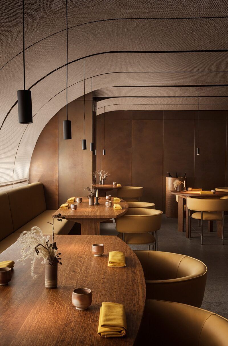 Copper Wall-Lined Restaurants