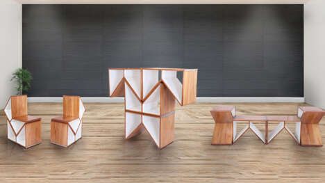 Angular Transforming Furniture Pieces