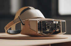 Wooden Retro-Style VR Headsets