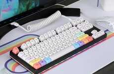 Curved Retro-Style Key Caps