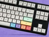 Curved Retro-Style Key Caps Image 4