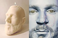 Football-Themed Collectible Candles