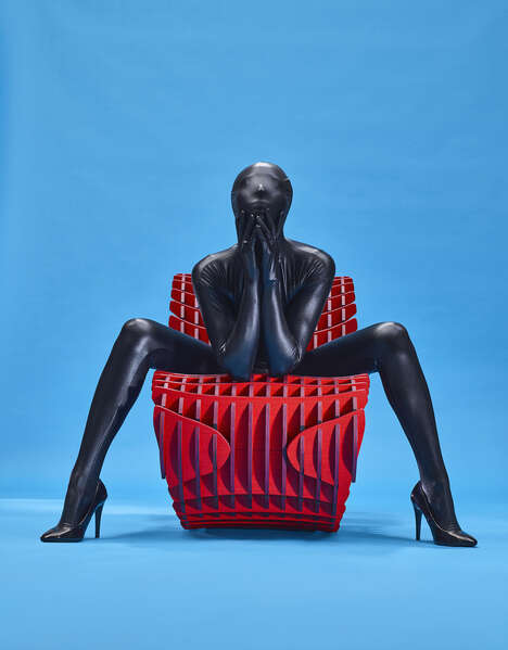 Striped Down Dimensional Chairs
