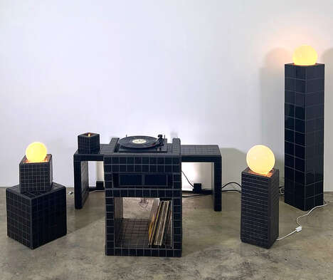 70s-Themed Tiled Furniture