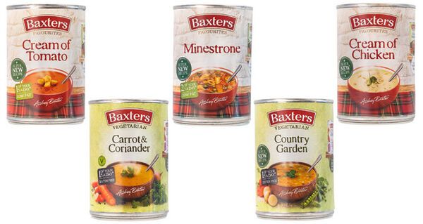 Reformulated Canned Soup Ranges