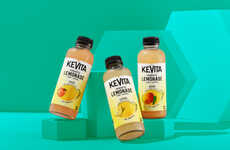 Tropically Flavored Probiotic Lemonades