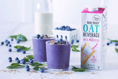 Protein-Enhanced Oat Milks