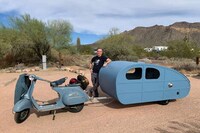 Bike-Attached Retro Trailers