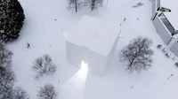 Snow-Constructed Car Showrooms