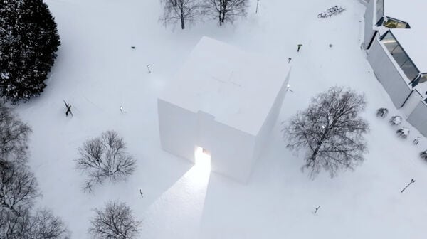 Snow-Constructed Car Showrooms