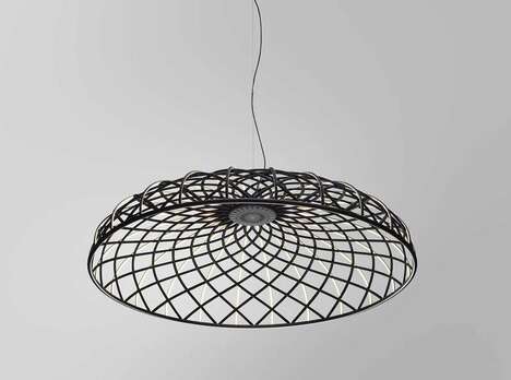 Gridded Nest-Like Lighting Series