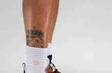 Brown-Tonal Suede Lifestyle Sneakers
