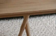 Wooden Framed Lounge Tables
